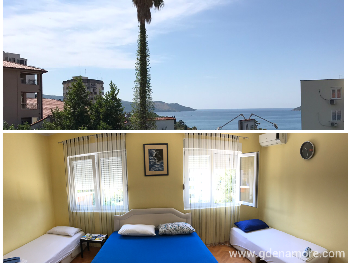 Apartmani,Sobe, privatni smeštaj u mestu Herceg Novi, Crna Gora - 4-krevetna sa pogledom na more